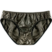 Load image into Gallery viewer, 100% Mulberry Silk Men's Brief Underwear - SPOIL ME Men Slip Underwear Olive Green