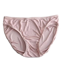 Load image into Gallery viewer, 100% Mulberry Silk Women’s Underwear – SPOIL ME Pink Beige Silk Knit Brief