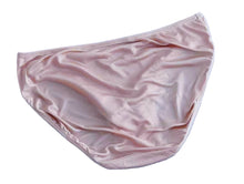 Load image into Gallery viewer, 100% Mulberry Silk Women’s Underwear – SPOIL ME Pink Beige Silk Knit Brief
