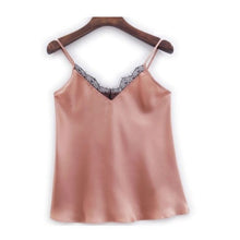 Load image into Gallery viewer, 100% Mulberry Silk Camisole for Women - SPOIL ME Dusty Pink Silk Top Sleeveless AU 10-12