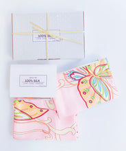 Load image into Gallery viewer, silk pillowcase gift set colorful butterfly