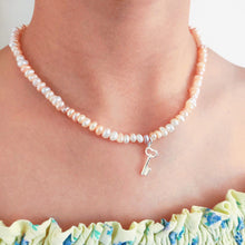 Load image into Gallery viewer, silver pearl necklace australia