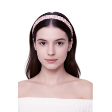 Load image into Gallery viewer, 100% Mulberry Silk Headband-SPOIL ME Skinny Stretch Silk Headband Pink