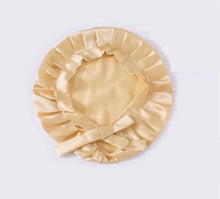 Load image into Gallery viewer, 100% Silk Sleeping Cap-Stay Securely With Ribbon Design-SPOIL ME Silk Bonnet