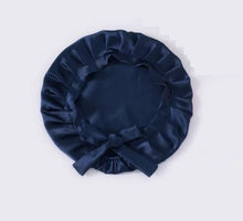 Load image into Gallery viewer, 100% Silk Sleeping Cap-Stay Securely With Ribbon Design-SPOIL ME Silk Bonnet