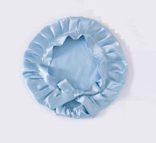 Load image into Gallery viewer, 100% Silk Sleeping Cap-Stay Securely With Ribbon Design-SPOIL ME Silk Bonnet