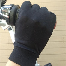 Load image into Gallery viewer, 100% Silk Cycling gloves Men Women Unisex -SPOIL ME Black Sports Silk Gloves