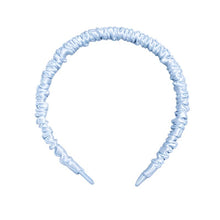 Load image into Gallery viewer, 100% Mulberry Silk Headband -SPOIL ME Blue Silk Hair Band