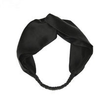 Load image into Gallery viewer, silk headband black