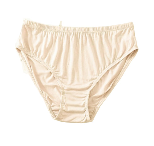 100% Mulberry Silk Women’s Underwear – SPOIL ME Nude Silk Jersey Full Brief