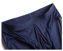 Load image into Gallery viewer, 100% Mulberry Silk Men&#39;s Brief Underwear - SPOIL ME Men Silk Knit Slip Navy
