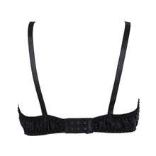 Load image into Gallery viewer, 100% Mulberry Silk Women&#39;s Non-padded Bralette Bra-SPOIL ME Black Lace Silk Bra
