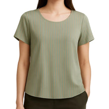Load image into Gallery viewer, Women’s Pure Silk Short Sleeve Blouse - SPOIL ME Silk Top Simple Design &amp; Cooling Feel
