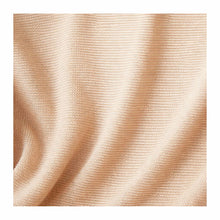 Load image into Gallery viewer, Close-up of nude 100% silk jersey fabric texture showing soft knitted weave and natural stretch
