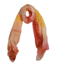 Load image into Gallery viewer, 100% Silk Scarf Retangle Orange Snake Skin-SPOIL ME Silk Neck Scarf
