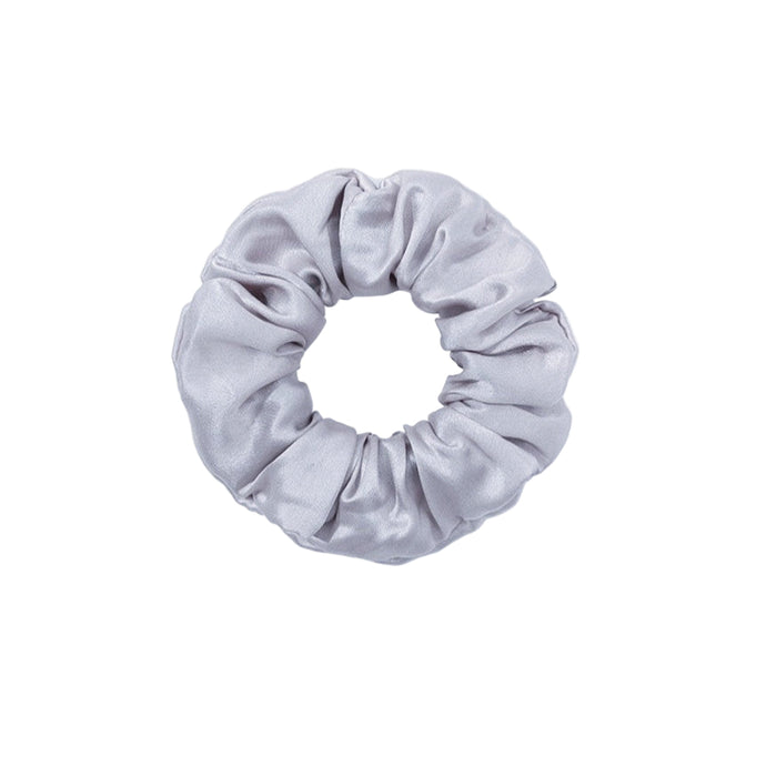 genuine silk scrunchies silver grey australia