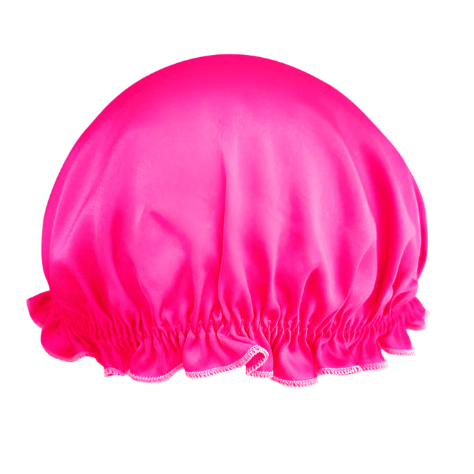 silk bonnet for kids pink