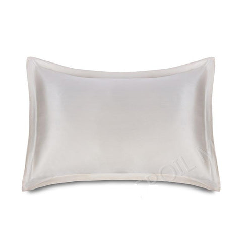 Cream Silk Pillowcase Both Sides