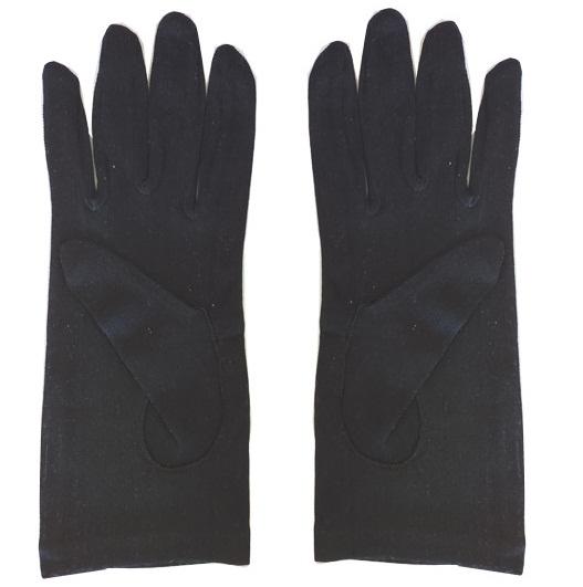 black silk gloves