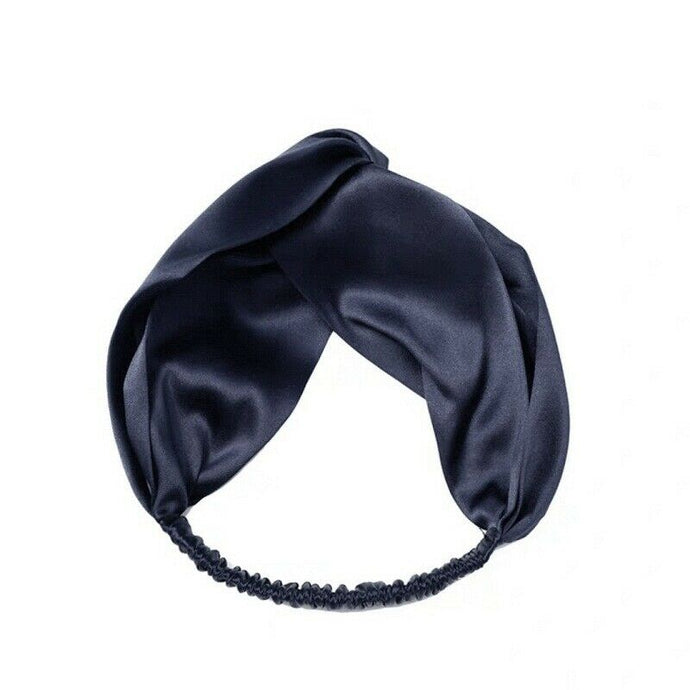 silk hari band navy blue