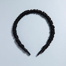 Load image into Gallery viewer, black silk headband
