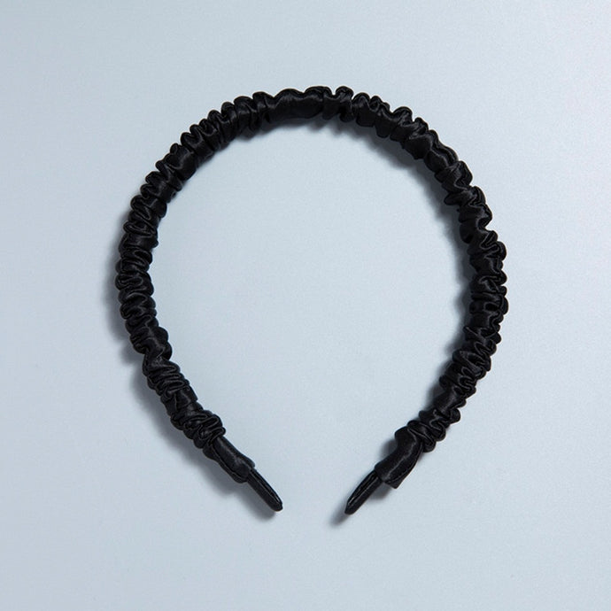 black silk headband