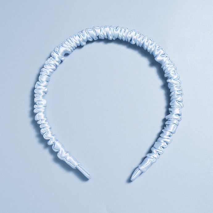 100% Mulberry Silk Headband -SPOIL ME Blue Silk Hair Band