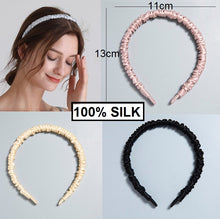 Load image into Gallery viewer, spoil me 100% silk headband thin
