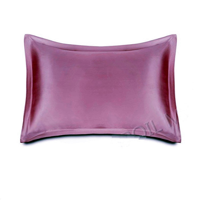 100% Mulberry Silk Pillowcase Silk Slip - SPOIL ME Plum Silk Pillowcase Both Sides