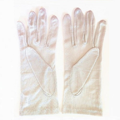 grey silk gloves